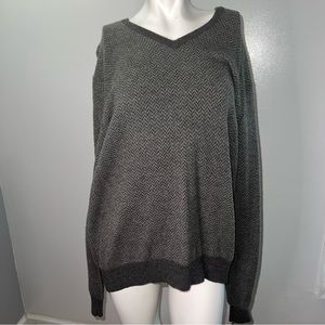 polo Ralph Lauren Merino Wool Sweater zig zag pattern v neck